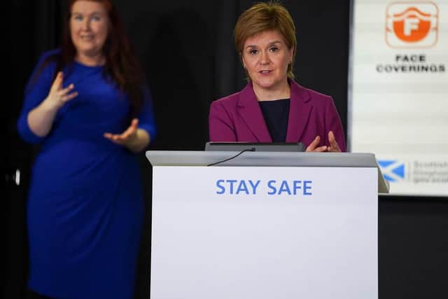 Nicola Sturgeon defended her decision to relax Covid-19 measures