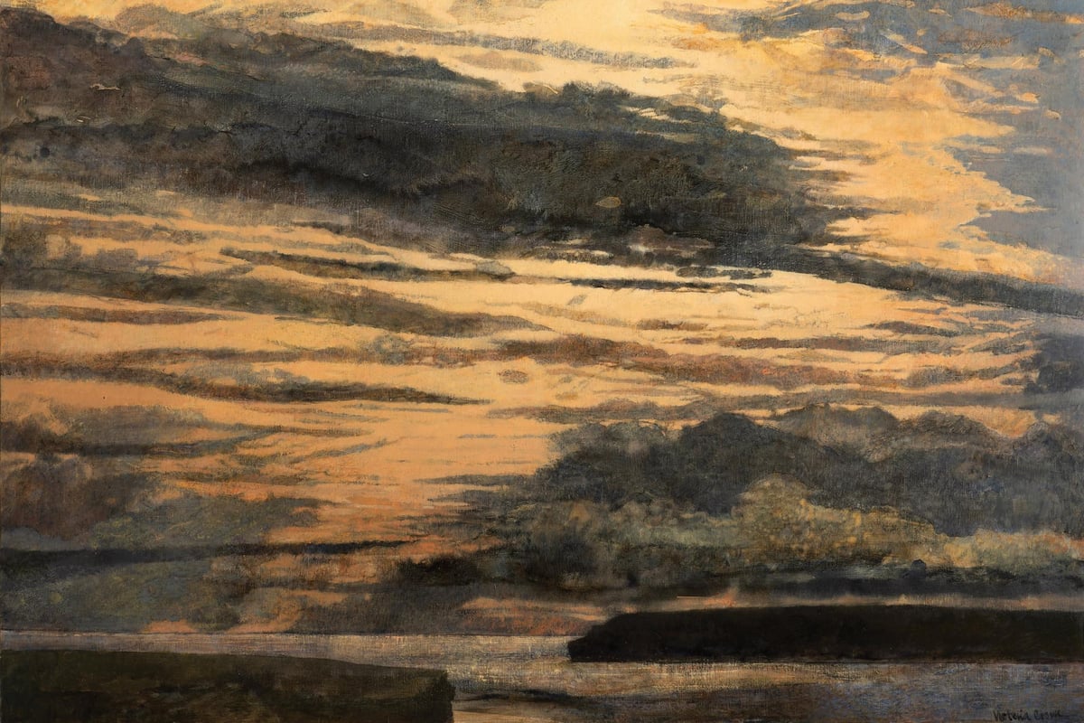 'Scuse me while I paint the sky': The musical collaboration inspired by Victoria Crowe's cloud art