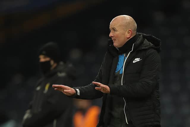 Livingston manager David Martindale is seen during the Betfred Cup Semi-Final match between Livingston and St Mirren at Hampden Park on January 24, 2021 in Glasgow. (Photo by Ian MacNicol/Getty Images)