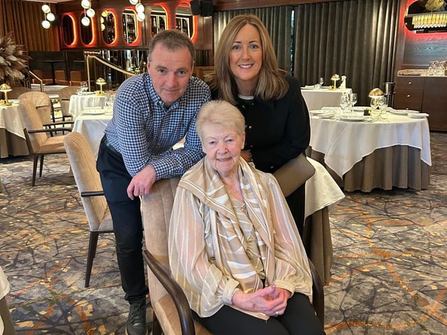 Moira Hernon with daughter Marie and son Eddie
