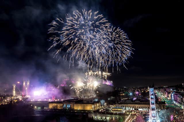 Edinburgh's world-famous Hogmanay street party will have a reduced capacity of 30,000 this year. Picture: Wullie Marr