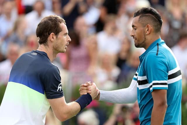 Andy Murray faces Nick Kyrgios today in the Boss Open semi-final