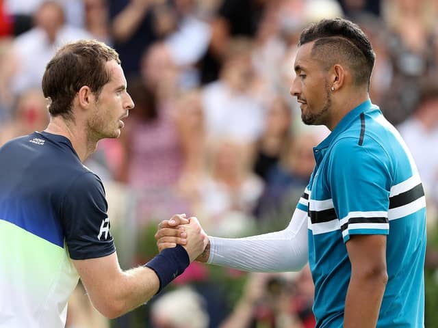 Andy Murray faces Nick Kyrgios today in the Boss Open semi-final