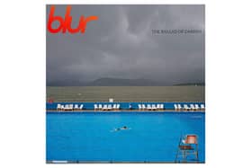 The cover of Blur's new album, The Ballad Of Darren, featuring a photo of Gourock's outdoor pool by Martin Parr