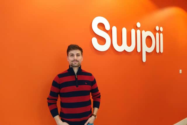 Glasgow-based Swipii was founded by Louis Schena, above, and Chitresh Sharma.