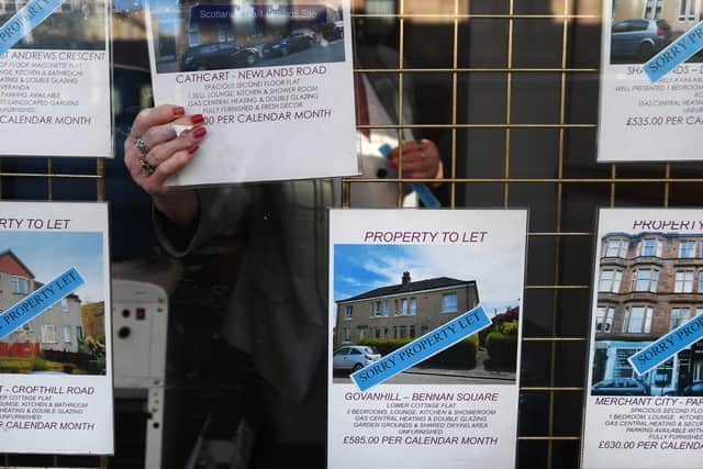 ​Annual rent inflation in Scotland has fallen to 1 per cent since the end of rent controls (Picture: John Devlin)