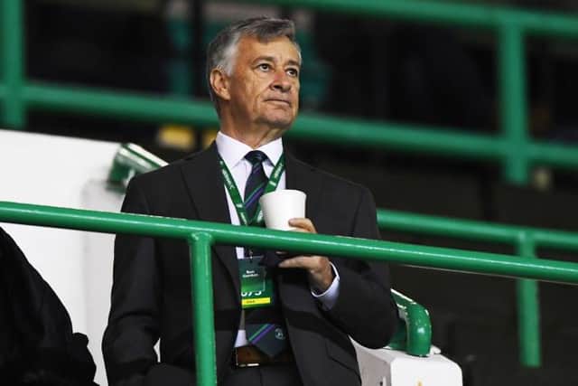 Hibs' Ron Gordon sent a message to fans. (Photo by Alan Harvey / SNS Group)