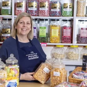 Liz Crossley-Davies who owns The Star Rock Shop in Kirriemuir