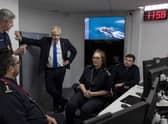 Boris Johnson visits the command room at the Maritime Rescue Coordination Centre in Dover (Picture: Dan Kitwood/pool/AFP via Getty Images)