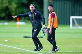 Hearts manager Robbie Neilson still plans to speak to Josh Ginnelly about the winger's future.