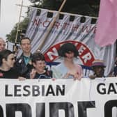 Section 28 was repealed in 2000 in Scotland and 2003 in England and Wales after widespread protests (Picture: Steve Eason/Hulton Archive/Getty Images)