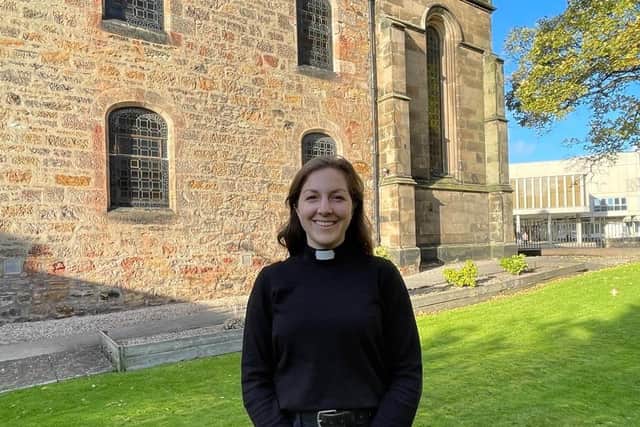 US-born Rev Hayley Cohen who will lead a service at Northesk Parish Church in Musselburgh, East Lothian for Helen Burnett Wood and all the men named on the church war memorial.