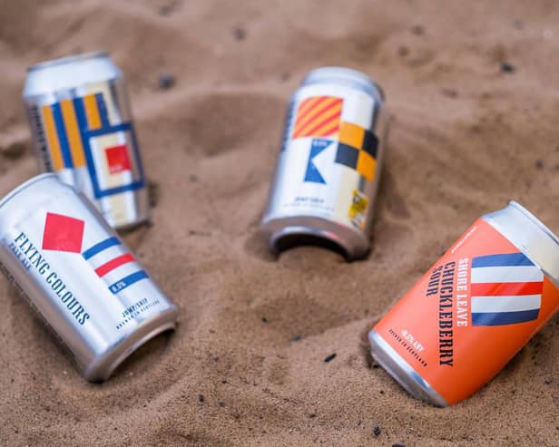 Chuckleberry Sour in its distinctive orange can is the latest product from Jump Ship Brewing. Picture: Chris Watt Photography