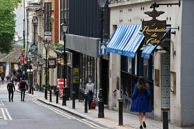 Birmingham had the highest peak of any major British city, with 249.7 per cent excess mortality.  (Photo by JUSTIN TALLIS / AFP) (Photo by JUSTIN TALLIS/AFP via Getty Images)