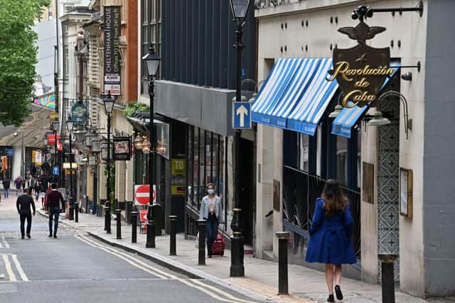 Birmingham had the highest peak of any major British city, with 249.7 per cent excess mortality. (Photo by JUSTIN TALLIS / AFP) (Photo by JUSTIN TALLIS/AFP via Getty Images)