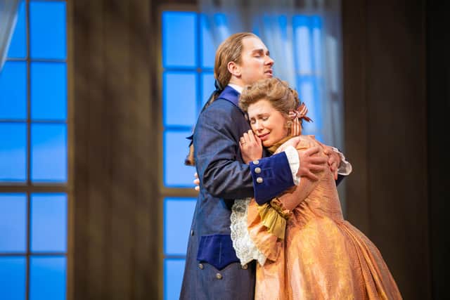 Ian Rucker (Count Almaviva) and Alexandra Lowe (Countess Almaviva) in Scottish Opera's The Marriage of Figaro