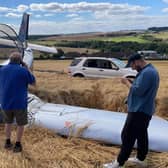 The plane crashed into a field near Kinglassie (Pic: Fife Jammer./www.facebook/fifejammerJL