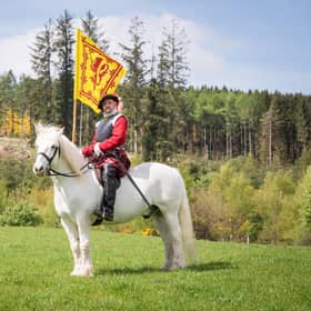 Dr Arran Johnston, ready to resurrect the Battle of Corrichie at Banchory (Pic:Iska Birnie)