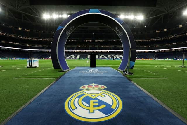 Real Madrid host Manchester City in the Champions League quarter-final first leg at the Bernebeu Stadium on Tuesday. (Photo by Florencia Tan Jun/Getty Images)