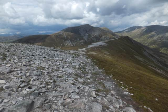 Beinn a' Ghlo and its three Munro summits, in Perthshire, is popular with walkers but ad hoc parking had led to environmental damage and littering. Picture: OATS