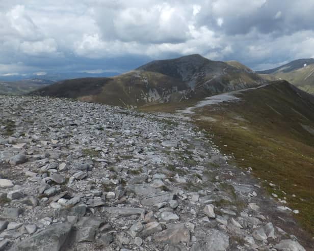 Beinn a' Ghlo and its three Munro summits, in Perthshire, is popular with walkers but ad hoc parking had led to environmental damage and littering. Picture: OATS