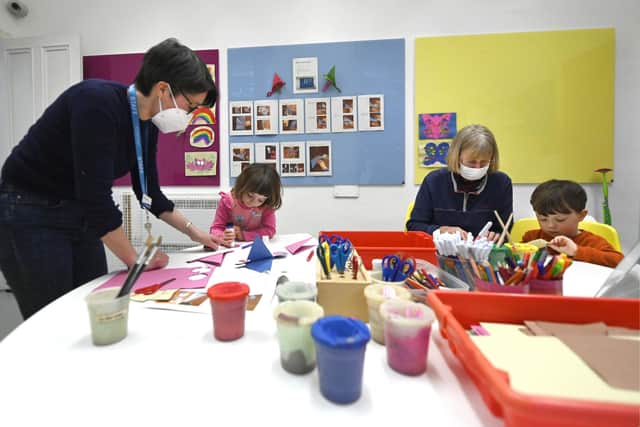 Arts and crafts at Central Children's Library in Edinburgh. (Picture credit: John Devlin)
