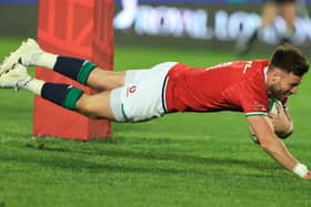 Ali Price in try-scoring form for the British & Irish Lions in the opening tour match against the Sigma Lions in Johannesburg. Picture: David Rogers/Getty Images
