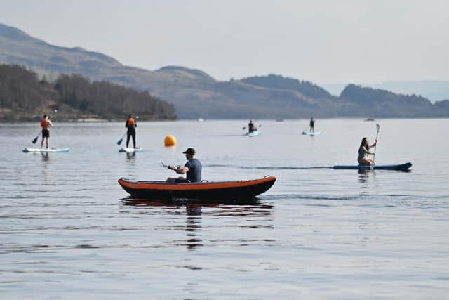 Experts have warned there could be a higher risk of toxic algal blooms developing in Lochs and reservoirs across Scotland as climate change drives up water temperatures -- this could restrict their use for drinking water water supplies and leisure activities and as a safe habitat for wildlife. Picture: John Devlin