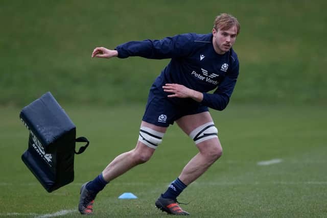 Jonny Gray returns to the Scotland side after missing the autumn series through injury.  (Photo by Craig Williamson / SNS Group)