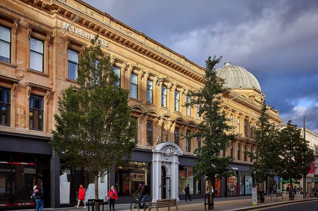 McLellan Works, formerly known as Breckenridge House, is a landmark 160-year-old building on Glasgow's Sauchiehall Street. It has undergone a refurbishment with 'sustainability at the heart of its design and function', according to property developer Bywater Properties.