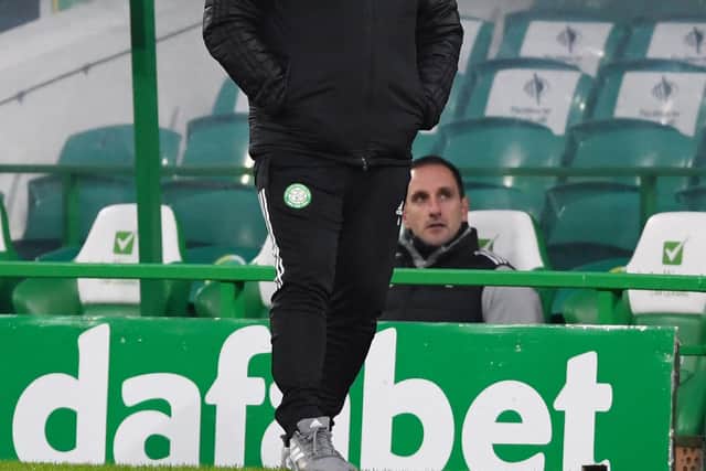 GLASGOW, SCOTLAND - NOVEMBER 29: Celtic manager Neil Lennon during a Betfred Cup match between Celtic and Ross County at Celtic Park on November 29, 2020, in Glasgow, Scotland. (Photo by Craig Foy / SNS Group)