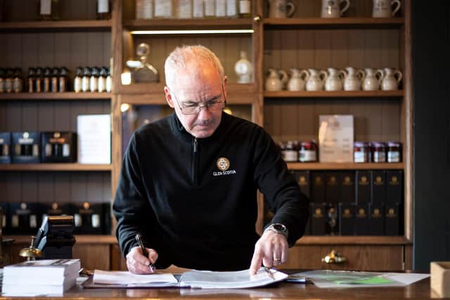 Hector McMurchy, assistant manager,  at Glen Scotia distillery, Campbeltown. PIC: Sophie Gerrard/Document Scotland.