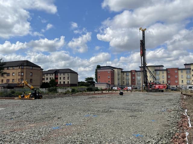 Work is underway on the site of the former Corstorphine care home