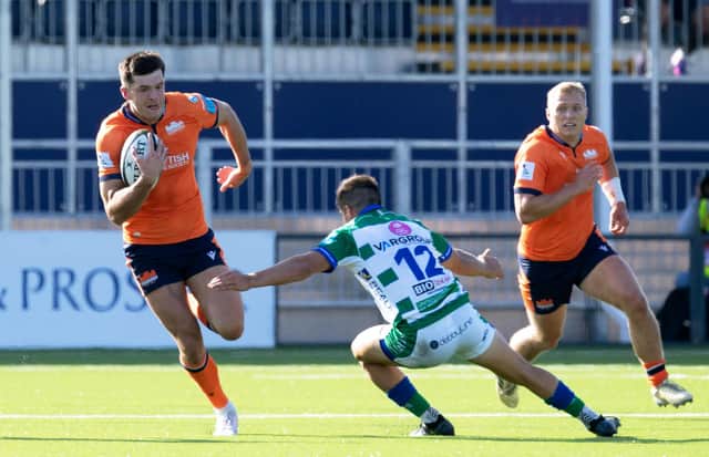 Edinburgh's Blair Kinghorn believes the versatility of being able to play 10, both wings and 15 can only be a positive. Picture: Ross Parker/SNS