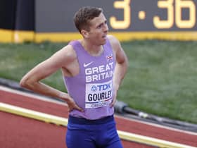 Neil Gourley of Team Great Britain looks on after competing in the Men’s 1500m heats on day two of the World Athletics Championships Oregon22 at Hayward Field on July 16, 2022 in Eugene, Oregon. (Photo by Steph Chambers/Getty Images)