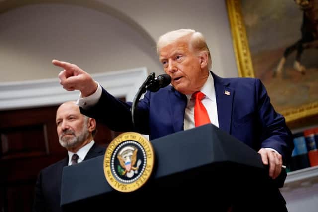Harvard expert Professor Sheila Heen recently told US lawyers: “Trump’s message is clear, ‘Do what I say, or I will destroy you’.” (Picture: Andrew Harnik/Getty Images)