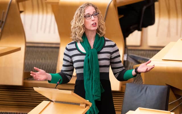 Scottish Greens co-leader Lorna Slater could get a Cabinet seat if her party does a deal to indefinitely prop up the SNP government (Picture: Jane Barlow/Getty Images)