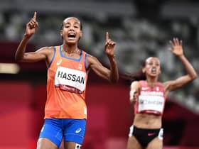 Netherlands' Sifan Hassan wins the women's 10,000m final at the Tokyo 2020 Olympic Games.