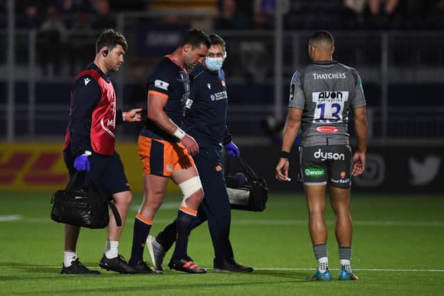 Henry Immelman sustained a knee injury in the Challenge Cup win over Bath. (Photo by Ross MacDonald / SNS Group)