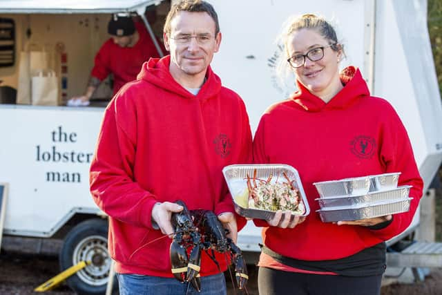 Stewart Pearson with his partner Gemma McCann.