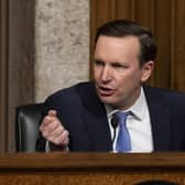 U.S. Sen. Chris Murphy, D-Conn. who came to Congress representing Sandy Hook, begged his colleagues to finally pass legislation addressing the national gun violence problem as the latest school shooting unfolded Tuesday, May 24, 2022, in Uvalde, Texas. (AP Photo/Alex Brandon, Pool, File)