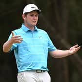 Bob MacIntyre of Scotland gestures on the first hole during the third round of the Magical Kenya Open Presented by Absa at Muthaiga Golf Club in Nairobi. Picture: Stuart Franklin/Getty Images.