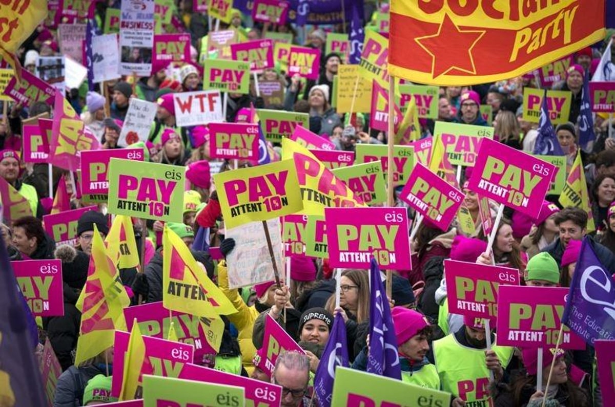 Primary schools shut as teachers strike in pay dispute - with secondary school action expected tomorrow