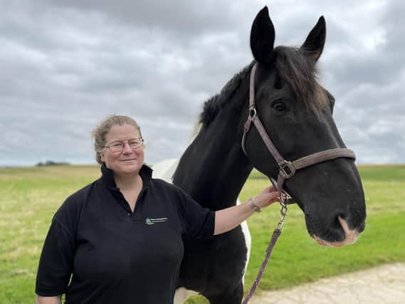 Gillian Green with Jed at their stables near Oldmeldrum