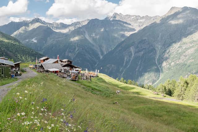 We stop off for breakfast at the Gampe Thaya mountain hut. Picture: Ötztal Tourismus.
