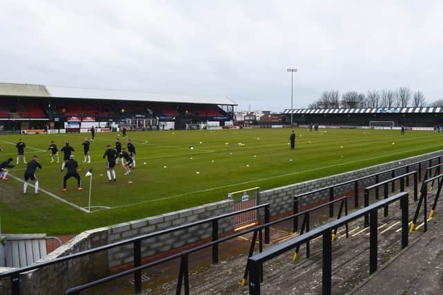 Somerset Park, home of Ayr United, whose chairman Lachlan Cameron has warned against the financial implications of starting the new Championship season behind closed doors