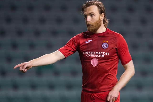 Dale Gillespie's penalty put Brora 1-0 up against Stranraer