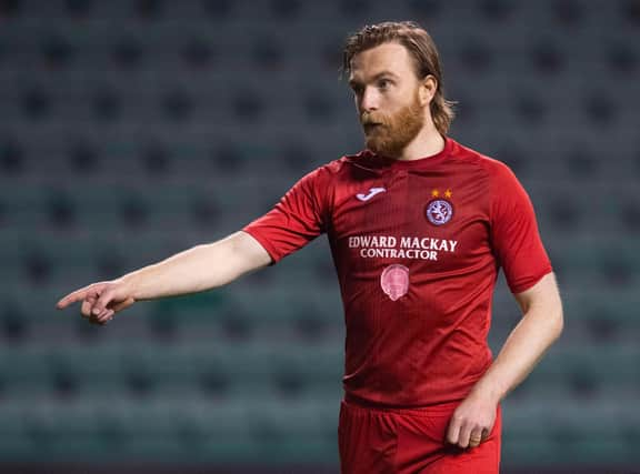 Dale Gillespie's penalty put Brora 1-0 up against Stranraer