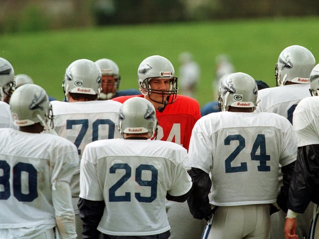 A training session in 1998