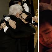 It was a full circle moment for Harrison Ford and Ke Huy Quan who celebrated together on stage at the Oscars, 39 years since a 12-year-old Quan starred alongside the veteran actor in Indiana Jones: Temple of Doom.